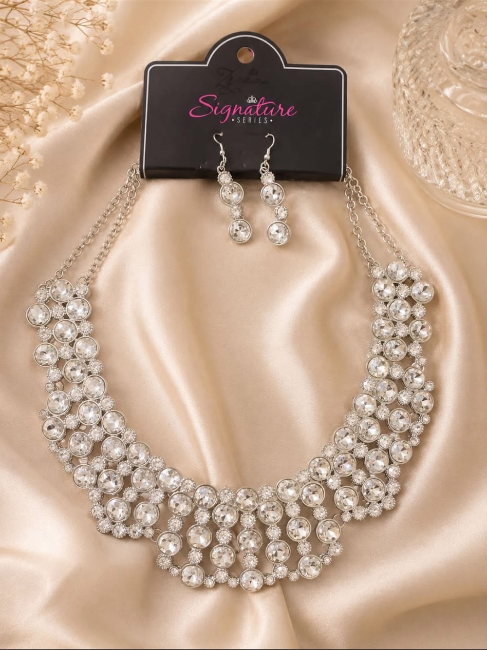 Zi Necklace & Earrings (The Heather)